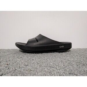 Oofos Ooah Slip On Recovery Slide Sandals Shoes Womens Size 8 Black